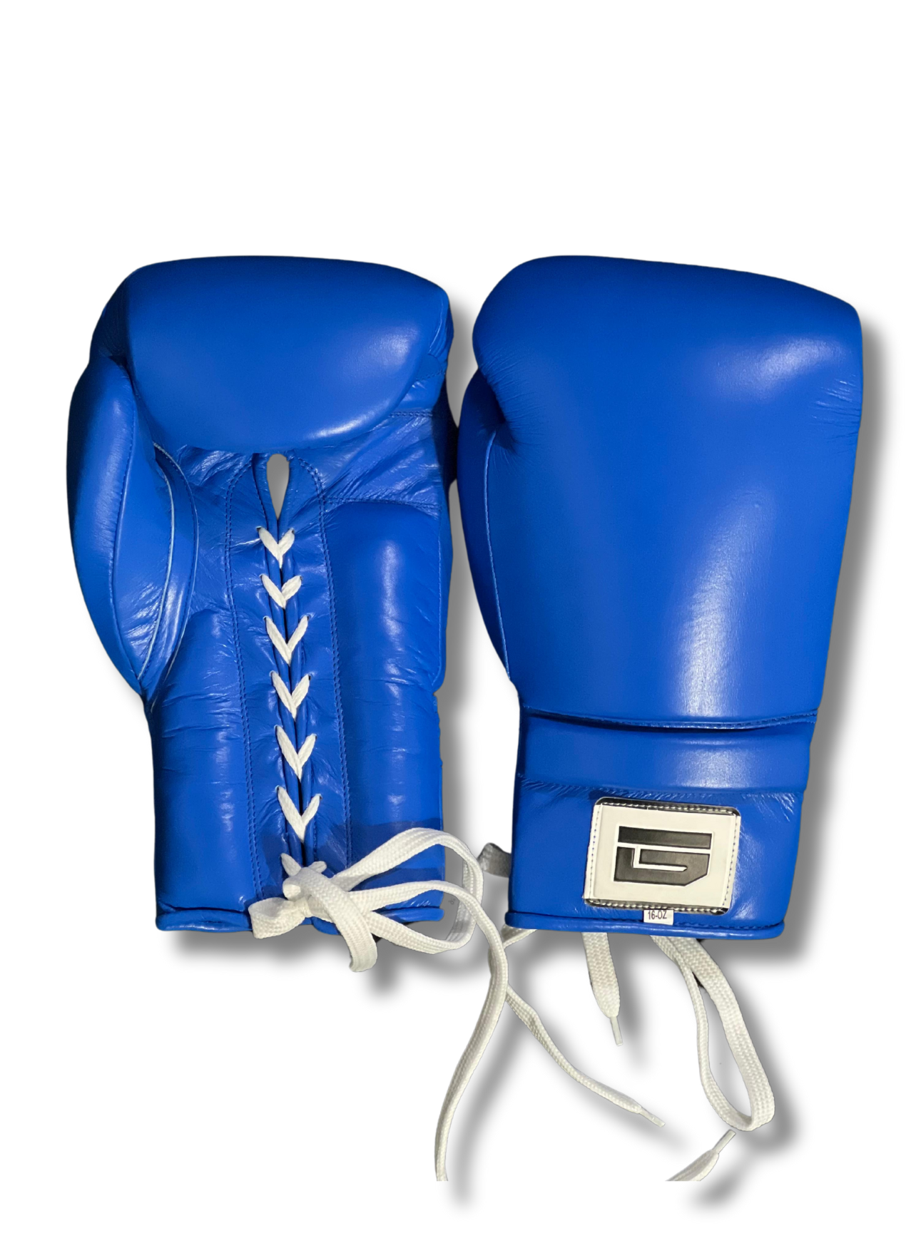 Guantes de boxeo con cordones atemporales de color azul