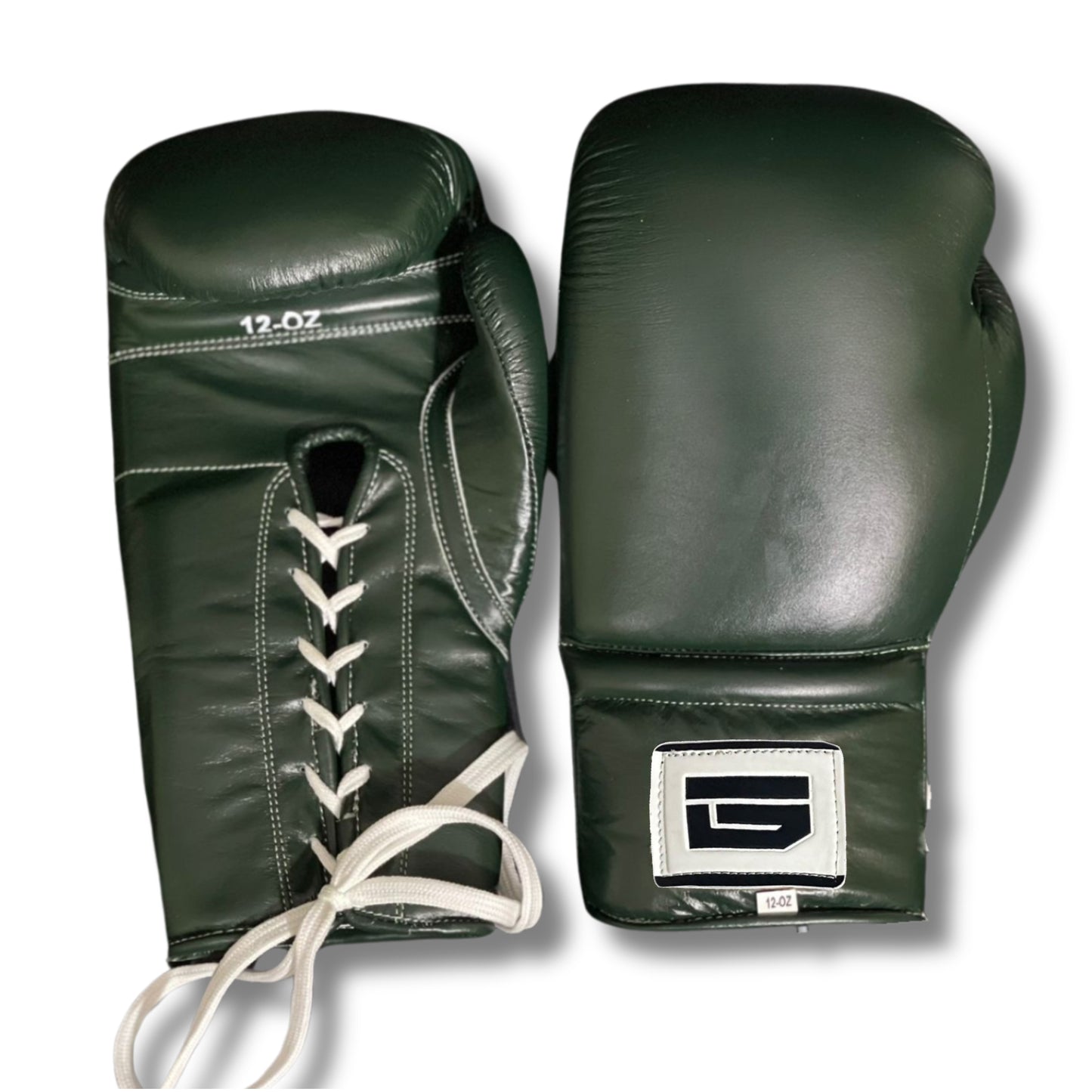 Army Green Boxing Gloves Laced