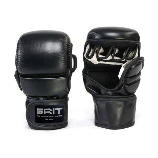 Black Timeless Pro MMA Gloves